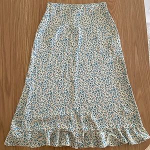Floral ankle length skirt
